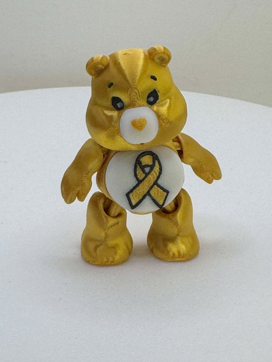 Gold Awareness Bear Mini Pocket Pal