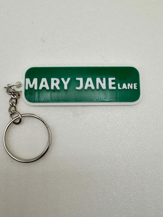 420 Street Sign Keychains